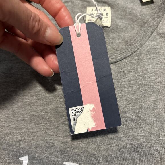Jack Wills Westmore Logo T-Shirt Gray Logo Medium Mens Fabulously British - Picture 5 of 6